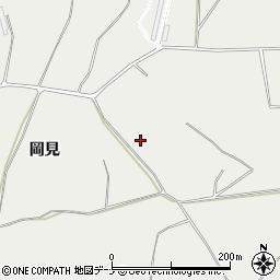 秋田県横手市十文字町十五野新田岡見周辺の地図