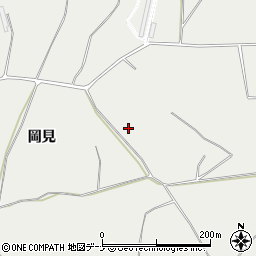秋田県横手市十文字町十五野新田（岡見）周辺の地図