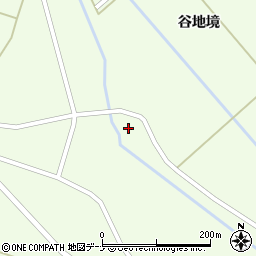 秋田県横手市十文字町睦合（谷地境）周辺の地図