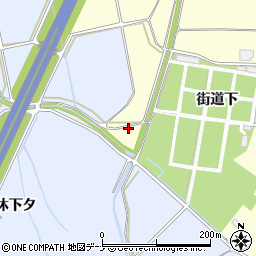 秋田県横手市平鹿町醍醐街道下周辺の地図