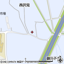 秋田県横手市十文字町梨木西沢見周辺の地図