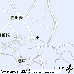 秋田県由利本荘市矢島町立石岩田表31周辺の地図