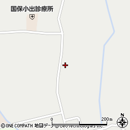 秋田県にかほ市伊勢居地山道周辺の地図