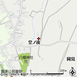 秋田県横手市十文字町十五野新田堂ノ後周辺の地図