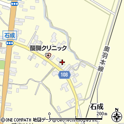 秋田県横手市平鹿町醍醐石成周辺の地図