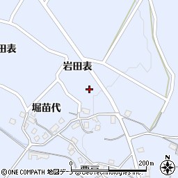 秋田県由利本荘市矢島町立石岩田表11-1周辺の地図