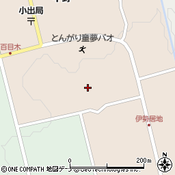 秋田県にかほ市中三地金井森周辺の地図