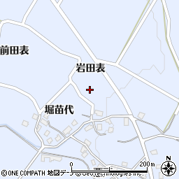 秋田県由利本荘市矢島町立石岩田表12-1周辺の地図