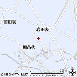 秋田県由利本荘市矢島町立石岩田表7周辺の地図