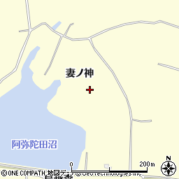秋田県横手市平鹿町醍醐（妻ノ神）周辺の地図