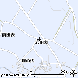 秋田県由利本荘市矢島町立石岩田表148周辺の地図