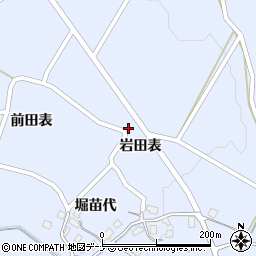 秋田県由利本荘市矢島町立石岩田表146-3周辺の地図