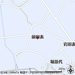 秋田県由利本荘市矢島町立石（前田表）周辺の地図