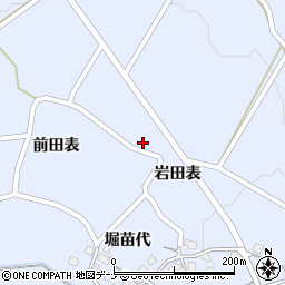 秋田県由利本荘市矢島町立石岩田表146周辺の地図