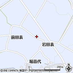 秋田県由利本荘市矢島町立石岩田表14周辺の地図