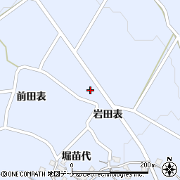 秋田県由利本荘市矢島町立石岩田表200周辺の地図