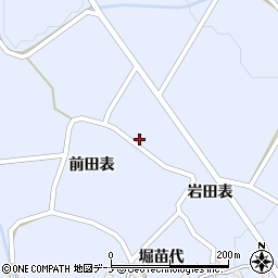 秋田県由利本荘市矢島町立石岩田表227周辺の地図