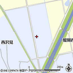 秋田県横手市十文字町梨木御休尻周辺の地図