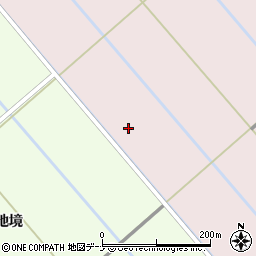 秋田県横手市十文字町谷地新田内谷地周辺の地図