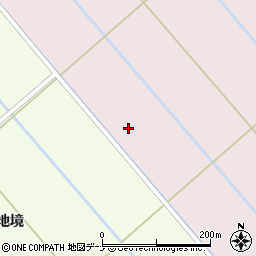 秋田県横手市十文字町谷地新田（内谷地）周辺の地図