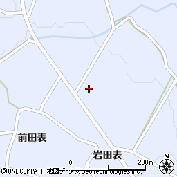 秋田県由利本荘市矢島町立石岩田表278周辺の地図