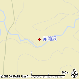 赤滝沢周辺の地図