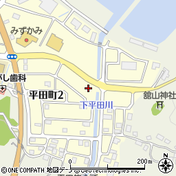 岩手県釜石市平田町周辺の地図