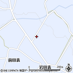 秋田県由利本荘市矢島町立石岩田表255周辺の地図