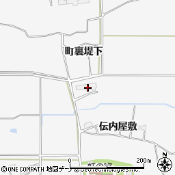 岩手県胆沢郡金ケ崎町六原町の内道下周辺の地図