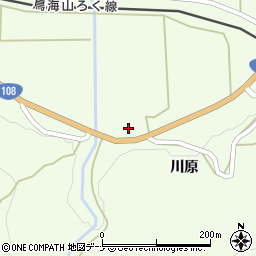 秋田県由利本荘市矢島町川辺大館下周辺の地図