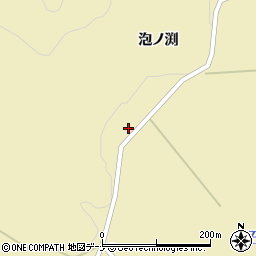 秋田県由利本荘市東由利黒渕泡ノ渕11-6周辺の地図