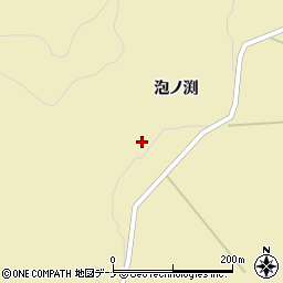 秋田県由利本荘市東由利黒渕泡ノ渕17周辺の地図