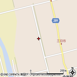 秋田県にかほ市中三地（陵森）周辺の地図