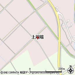 秋田県横手市平鹿町下鍋倉上川端周辺の地図