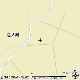 秋田県由利本荘市東由利黒渕泡ノ渕47-2周辺の地図