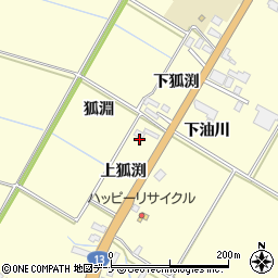 秋田県横手市平鹿町醍醐上狐渕周辺の地図