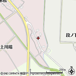 秋田県横手市平鹿町下鍋倉上掵184周辺の地図