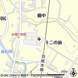 秋田県にかほ市金浦十二の前周辺の地図