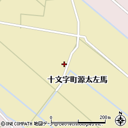 秋田県横手市十文字町源太左馬前田10周辺の地図