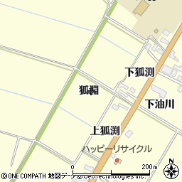 秋田県横手市平鹿町醍醐狐淵周辺の地図