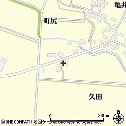 秋田県横手市平鹿町醍醐久田周辺の地図