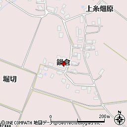 秋田県横手市平鹿町下鍋倉鍋倉周辺の地図