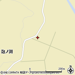 秋田県由利本荘市東由利黒渕泡ノ渕62周辺の地図