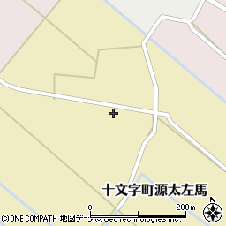 秋田県横手市十文字町源太左馬源太周辺の地図