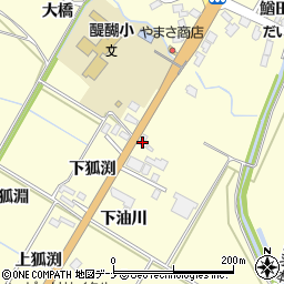 秋田県横手市平鹿町醍醐下油川周辺の地図