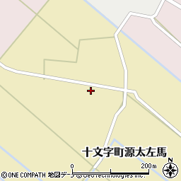 秋田県横手市十文字町源太左馬（源太）周辺の地図