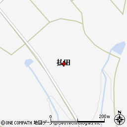 岩手県奥州市江刺稲瀬払田周辺の地図