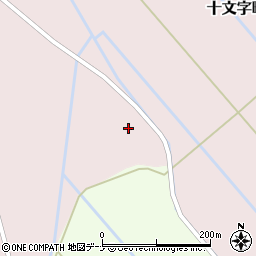 秋田県横手市十文字町谷地新田矢筈周辺の地図