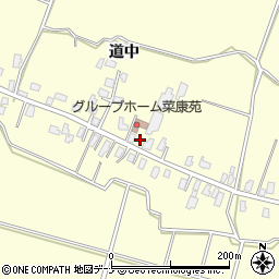 秋田県横手市平鹿町醍醐道中周辺の地図