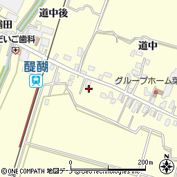 秋田県横手市平鹿町醍醐太茂田周辺の地図
